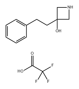 3-(2-phenylethyl)azetidin-3-ol, trifluoroacetic acid 구조식 이미지