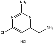 4-(aminomethyl)-6-chloropyrimidin-2-amine dihydrochloride Structure