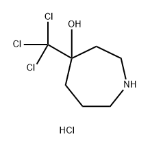 4-(trichloromethyl)azepan-4-ol hydrochloride Structure