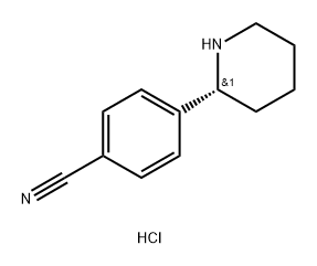 (R)-4-(Piperidin-2-yl)benzonitrile hydrochloride Structure