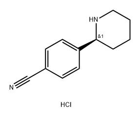 (S)-4-(Piperidin-2-yl)benzonitrile hydrochloride Structure