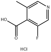 4-Pyridinecarboxylic acid, 3-fluoro-5-methyl-, hydrochloride (1:1) Structure