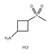 Cyclobutanamine, 3-(methylsulfonyl)-, hydrochloride (1:1) Structure