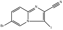 6-Bromo-3-iodoimidazo[1,2-a]pyridine-2-carbonitrile Structure