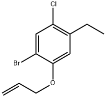1-(allyloxy)-2-bromo-4-chloro-5-ethylbenzene Structure