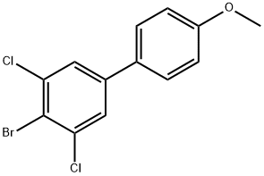 4-Bromo-3,5-dichloro-4'-methoxy-1,1'-biphenyl Structure