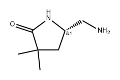 (5S)-5-(aminomethyl)-3,3-dimethyl-pyrrolidin-2-one Structure