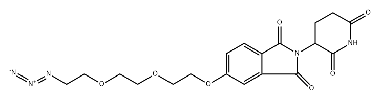 5-(2-(2-(2-azidoethoxy)ethoxy)ethoxy)-2-(2,6-dioxopiperidin-3-yl)isoindoline-1,3-dione Structure