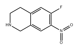 6-fluoro-7-nitro-1,2,3,4-tetrahydroisoquinoline Structure