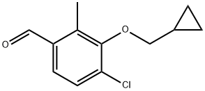 4-Chloro-3-(cyclopropylmethoxy)-2-methylbenzaldehyde Structure