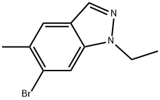 6-Bromo-1-ethyl-5-methyl-1H-indazole Structure