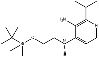 (R)-4-(4-((tert-Butyldimethylsilyl)oxy)butan-2-yl)-2-isopropylpyridin-3-amine Structure