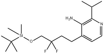 4-(4-((tert-butyldimethylsilyl)oxy)-3,3-difluorobutyl)-2-isopropylpyridin-3-amine Structure