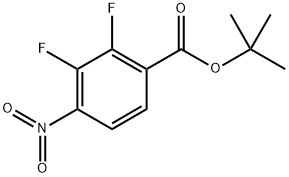 tert-Butyl 2,3-difluoro-4-nitrobenzoate Structure