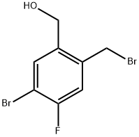 (5-Bromo-2-(bromomethyl)-4-fluorophenyl)methanol Structure