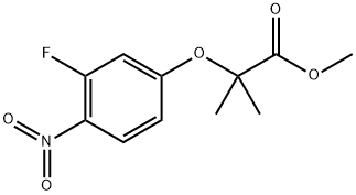 Methyl 2-(3-fluoro-4-nitrophenoxy)-2-methylpropanoate Structure