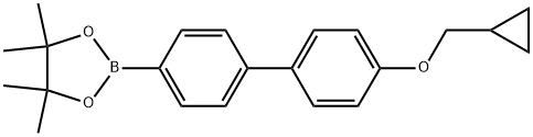 1,3,2-Dioxaborolane, 2-[4′-(cyclopropylmethoxy)[1,1′-biphenyl]-4-yl]-4,4,5,5-tetramethyl- Structure