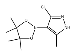 3-Chloro-5-methyl-4-(4,4,5,5-tetramethyl-1,3,2-dioxaborolan-2-yl)-1H-pyrazole Structure