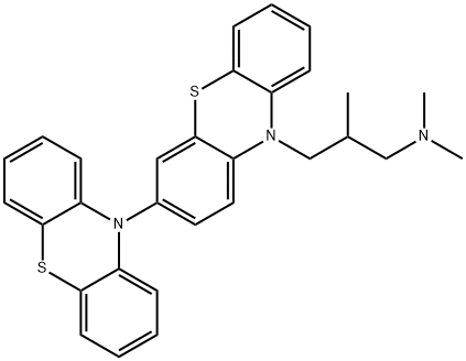 [3,10'-Bi-10H-phenothiazine]-10-propanamine, N,N,β-trimethyl- Structure