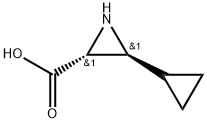 (2R,3S)-3-Cyclopropylaziridine-2-carboxylic acid Structure