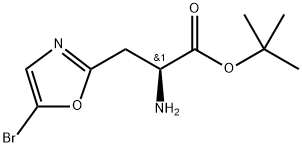 tert-Butyl (S)-2-amino-3-(5-bromooxazol-2-yl)propanoate Structure