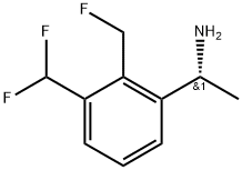 Benzenemethanamine, 3-(difluoromethyl)-2-(fluoromethyl)-α-methyl-, (αR)- 구조식 이미지