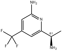 2-Pyridinemethanamine, 6-amino-α-methyl-4-(trifluoromethyl)-, (αR)- 구조식 이미지