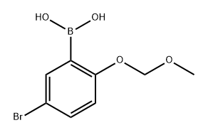 (5-Bromo-2-(methoxymethoxy)phenyl)boronic acid Structure