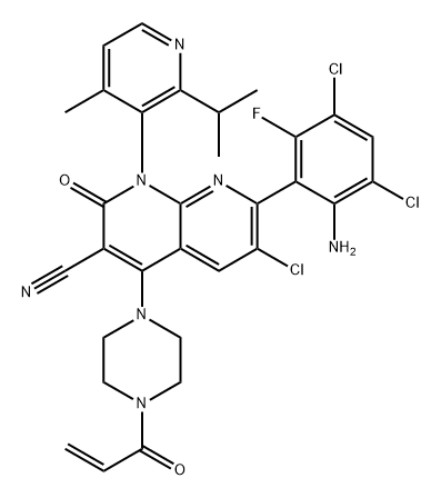 KRAS mutant protein inhibitor 1 구조식 이미지