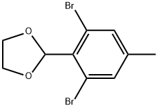 2-(2,6-Dibromo-4-methylphenyl)-1,3-dioxolane Structure
