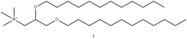 1-Propanaminium, 2,3-bis(dodecyloxy)-N,N,N-trimethyl-, iodide (1:1) 구조식 이미지