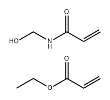 2-Propenoic acid, ethyl ester, polymer with N-(hydroxymethyl)-2-propenamide Structure