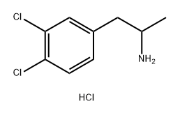 1-(3,4-Dichlorophenyl)propan-2-amine hydrochloride Structure