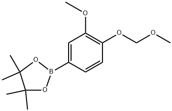 2-(3-Methoxy-4-(methoxymethoxy)phenyl)-4,4,5,5-tetramethyl-1,3,2-dioxaborolane Structure