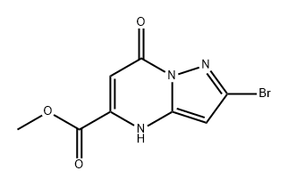 2-bromo-7-oxo-4,7-dihydropyrazolo[1,5-a]pyrimidine-5-carboxylic acid methyl ester Structure