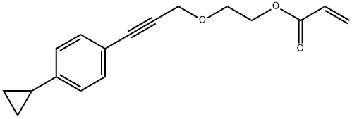 2-3-(4-Cyclopropylphenyl)-2-propyn-1-yloxyethyl 2-propenoate Structure