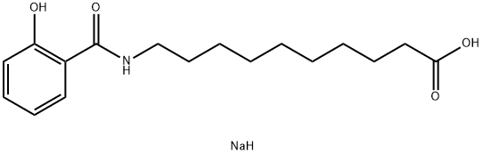 Decanoic acid, 10-[(2-hydroxybenzoyl)amino]-, sodium salt (1:1) Structure