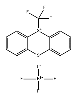 5-(Trifluoromethyl)-5H-thianthren-5-ium tetrafluoroborate Structure