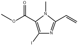 Methyl 4-iodo-1-methyl-2-vinyl-1H-imidazole-5-carboxylate Structure