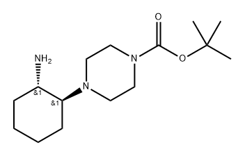 tert-butyl 4-[trans-2-aminocyclohexyl]piperazine-1-carboxylate Structure