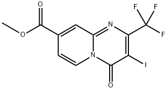 Methyl 3-iodo-4-oxo-2-(trifluoromethyl)-4H-pyrido[1,2-a]pyrimidine-8-carboxylate Structure