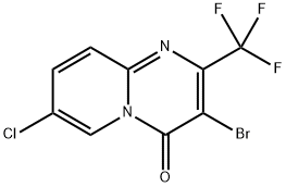 3-Bromo-7-chloro-2-(trifluoromethyl)-4H-pyrido[1,2-a]pyrimidin-4-one Structure