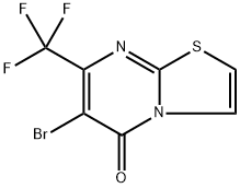 6-Bromo-7-(trifluoromethyl)-5H-thiazolo[3,2-a]pyrimidin-5-one Structure