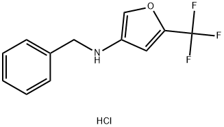 N-benzyl-5-(trifluoromethyl)furan-3-amine hydrochloride Structure