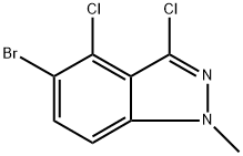 5-Bromo-3,4-dichloro-1-methyl-1H-indazole Structure