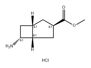 rac-methyl (1R,3S,5R,6S)-6-aminobicyclo[3.2.0]heptane-3-carboxylate hydrochloride Structure