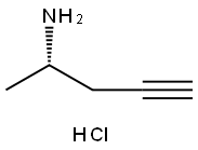 (2S)-pent-4-yn-2-amine hydrochloride Structure