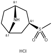 rac-(1R,3R,5S)-3-methanesulfonyl-8-azabicyclo[3.2.1]octane hydrochloride Structure