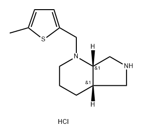 (4aS,7aS)-1-[(5-methylthiophen-2-yl)methyl]-octahydro-1H-pyrrolo[3,4-b]pyridine dihydrochloride Structure