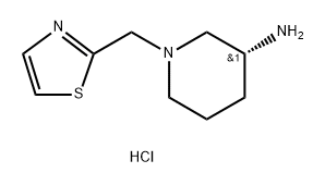 (3R)-1-[(1,3-thiazol-2-yl)methyl]piperidin-3-amine dihydrochloride 구조식 이미지